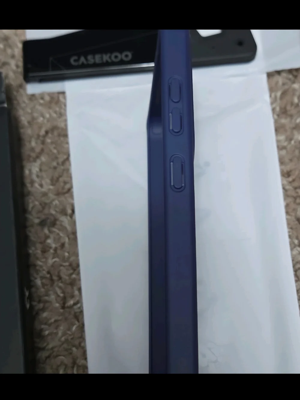 NIB CASEKOO Matte Translucent Case for Samsung Galaxy S25+ Blue